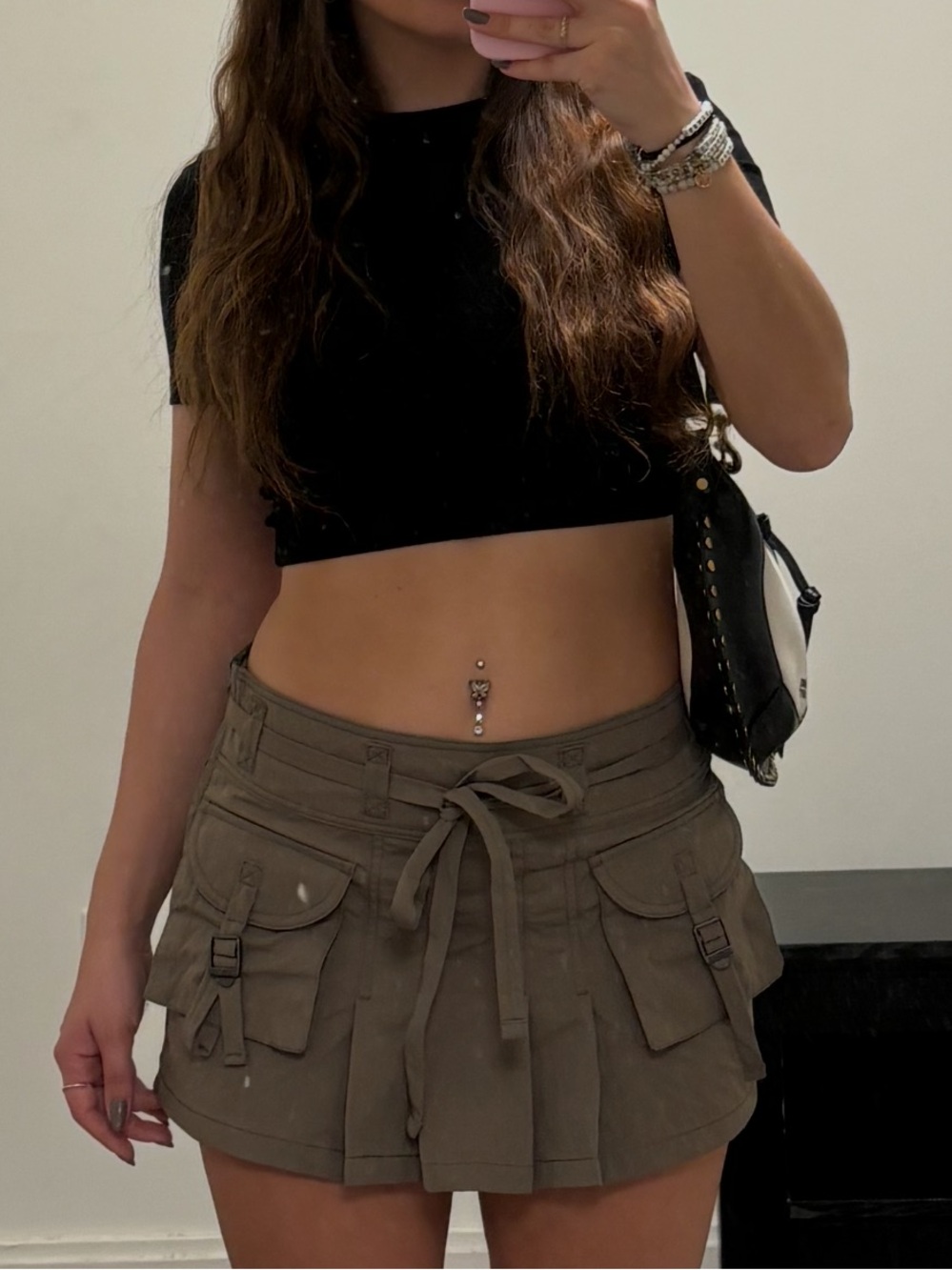 Mango Cargo Mini Skirt